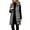 Dark Gray, variant on Staron Women's Winter Vest Hooded Zip Up Lightweight Casual Sleeveless Solid Loose Quilted Puffer Vest Army Green L