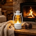 thumbnail image 7 of LED Vintage Lantern Night Light Electronic Candle Lamp Flickering Flameless Light Portable Hanging Lantern for Halloween Christmas Wedding Party Tabletop Home Decor Ambient Lighting Display, 7 of 7