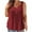 Wine womens tank tops, variant on up to 60% off Gifts Usmixi Womens Tank Tops Casual Plus Size Button up Henley Pleated Swing Belly Tunic Vest Summer Trendy Solid V-Neck Sleeveless Shirts Blouse Wine XXXXXL