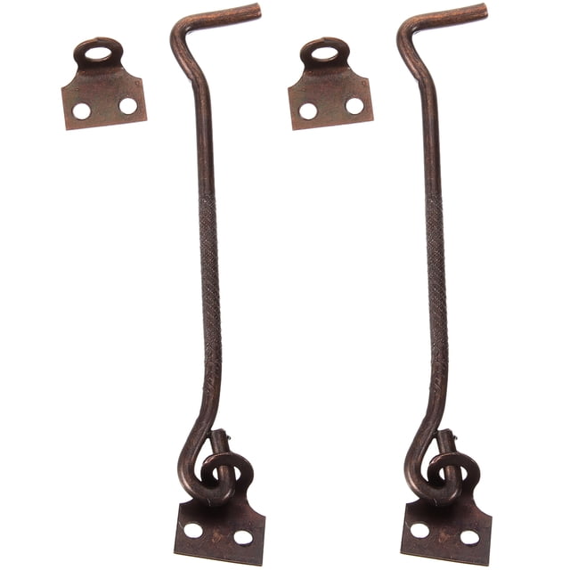 unbranded 2Ud Gancho Puerta Y Ventana De Hierro Marrón Para Y Almacenes