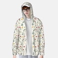 thumbnail image 2 of Fotbe Mini Wildflower Watercolor Chaqueta con Protección Solar UPF 50+ para Hombre y Mujer, Camisa con Capucha y Bolsillos-XX-Large, 2 of 7