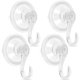 thumbnail image 1 of 4 ganchos de ventosa para colgar coronas, reutilizables, resistentes, para ducha, pared, ventana, baño, de plástico, para puertas de entrada, cocina, ducha, soporta hasta 22 libras., 1 of 5
