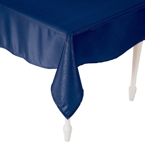 Navy Rectangle Polyester Tablecloth - Home Decor - 1 Piece