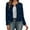 Navy, variant on Shimmer Metallic Long Sleeve Jacket for Women, Open Front Cropped, Casual Sparkly Everyday Outerwear, 1 Piece, S-XXL, Plus Size Friendly