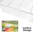 thumbnail image 2 of Serveur de Condiments Transparent 5 Plateaux avec Couvercle Compartiments Amovibles Réutilisables Caddy de Condiments Réfrigérés Conteneur de Service de Fruits Transparent, 2 of 9