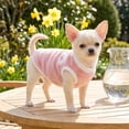 thumbnail image 4 of Fievgin Fleece Dog Sweaters for Small Dogs, Warm Winter Puppy Clothes for Cold Weather Walks, L, 4 of 6