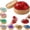 Red, variant on Glitter Dumpling Squishy Toys with Steamer Box, Glitter Dumpling Squishies Mystery Box Squeeze Toys, Squishy Dumpling Fidget Toys for Adults, Stress Relief Sensory Toys(Gold)
