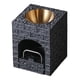 thumbnail image 4 of Lámpara de aroma con aceites esenciales, difusor de fragancias, calentador de fragancias, vela de té Cuenco de oro negro, 4 of 9
