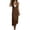 #0177-Brown, variant on Knit Dresses for Women Halter Neck Sleeveless Long Dress with Loose Silhouette Evening Casual Maxi Dresses Gift