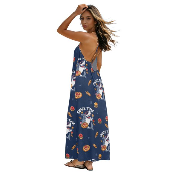 Women Summer Sleeveless Dresses Shakr Flowy Casual Beach Sundress