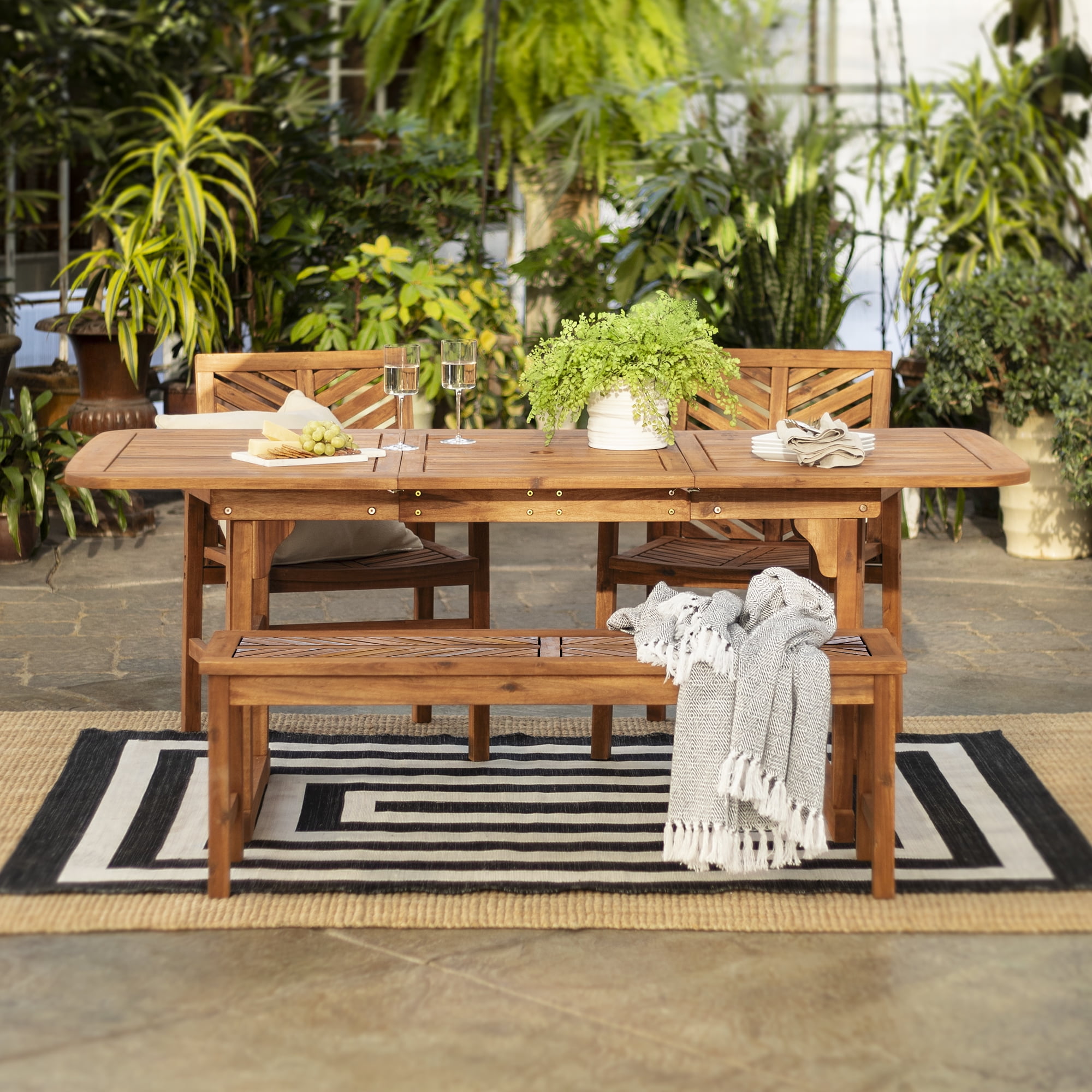 Manor Park 4-Piece Extendable Outdoor Patio Dining Set ...