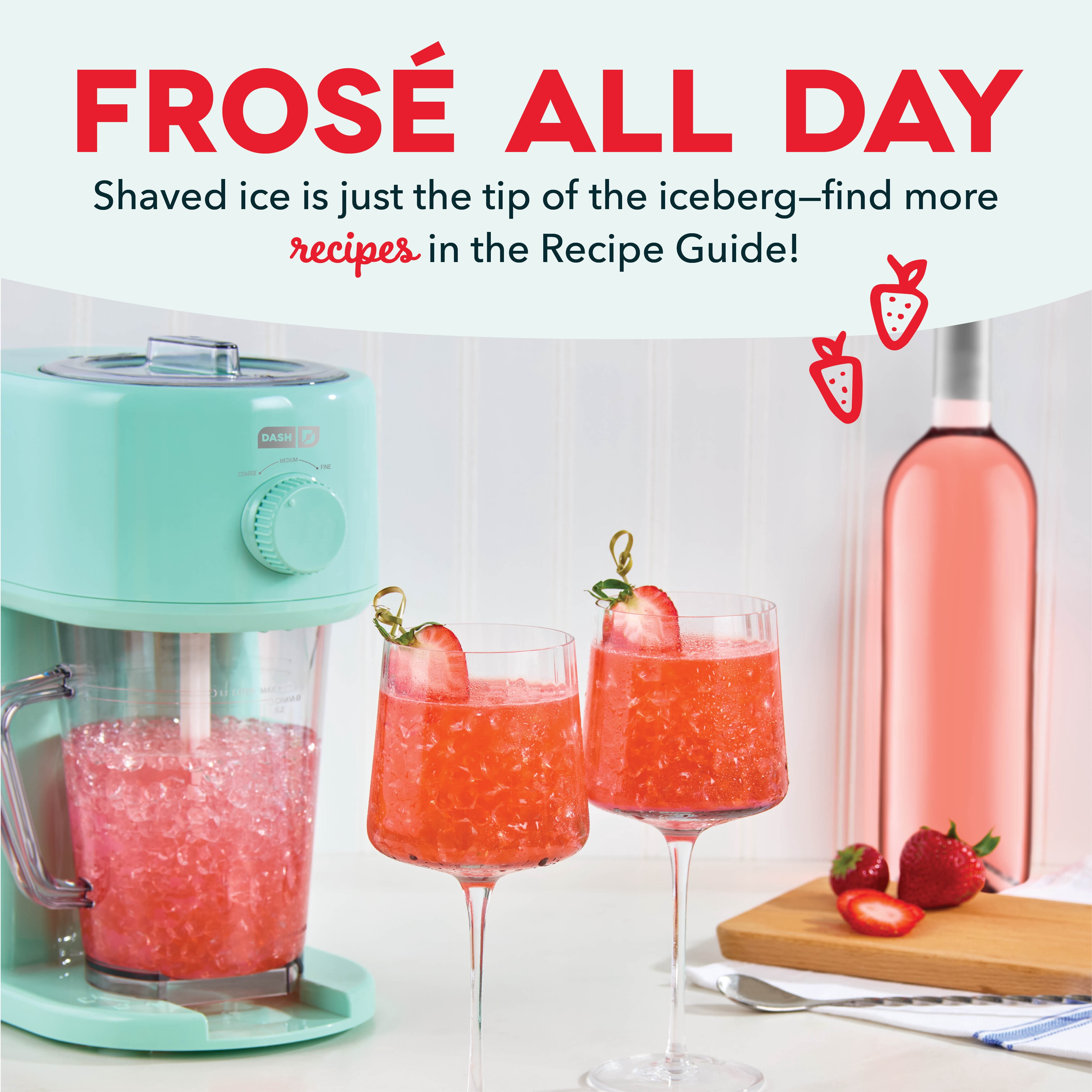 Dash Deluxe Shaved Ice & Slushy Maker with Serving Pitcher, 1L, Multi-Purpose Ice Shaver Machine for Homemade Shaved Ice, Snow Cones, Slushies, Cocktails & More, Aqua