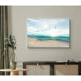 thumbnail image 2 of wall26 Canvas Print Wall Art Peaceful Sunny Beach Day with Birds in Sky Nature Wilderness Photography Modern Art Rustic Scenic Colorful Multicolor for Living Room, Bedroom, Office - 12"x18", 2 of 5
