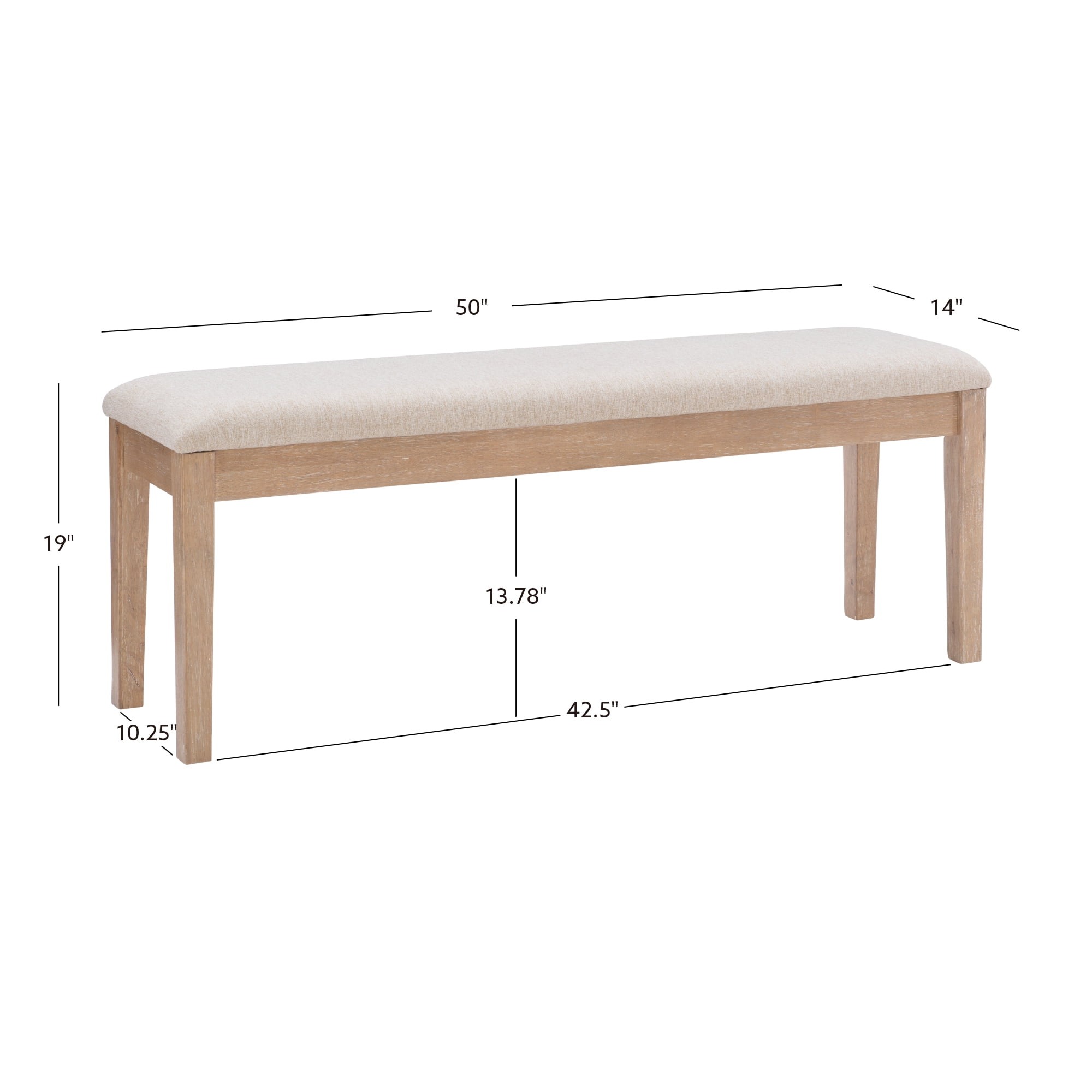 Powell Davini Bench, Natural