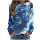 thumbnail image 1 of Camiseta suelta estampada a la moda para mujer, blusa de manga larga, cuello redondo, camisetas informales Pompotops  FGAJ7760, 1 of 5
