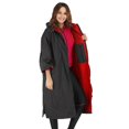 thumbnail image 2 of 2 Piezas Unisex Resistente a La Intemperie con Capucha Ligera Cortavientos de Doble Capa con Forro Polar Chaqueta Larga de Invierno Carcasa Resistente Macarena Chaqueta cortavientos para adulto, 2 of 8