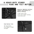 thumbnail image 4 of Autlaycil 7.5ft Black Outdoor Patio Umbrella with Tilt, Crank and Sturdy Ribs for Lawn, Garden, Backyard and Pool, 4 of 6
