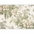 thumbnail image 2 of Floral Wallpaper Wall Mural - Retro Vintage Flowers Cream, 2 of 5