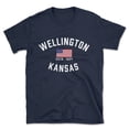thumbnail image 1 of Wellington Kansas Patriot Men's Cotton T-Shirt, 1 of 1