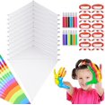 thumbnail image 2 of 32 Pieces DIY Blank Kites for Kids, Including 10 Diamond Shape Graffiti Kites 10 Kite Lines 12 Colored Pens Children Drawing Kites Decorations Coloring Kites Party Assembly Outdoor Beach Activity, 2 of 8