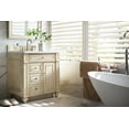 thumbnail image 6 of James Martin Furniture 157-V30-VV-3IBK 30 in. Bristol Vintage Vanilla Single Bathroom Vanity with 3 cm Iconic Black Quartz Top & Sink, 6 of 7