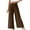 Brown Wide Leg Pants, variant on UTSJKR Women's Classic Solid Color Palazzo Pants Casual Comfy Loose Fit High Waist Wide Leg Pleated Trousers with Pockets Brown M