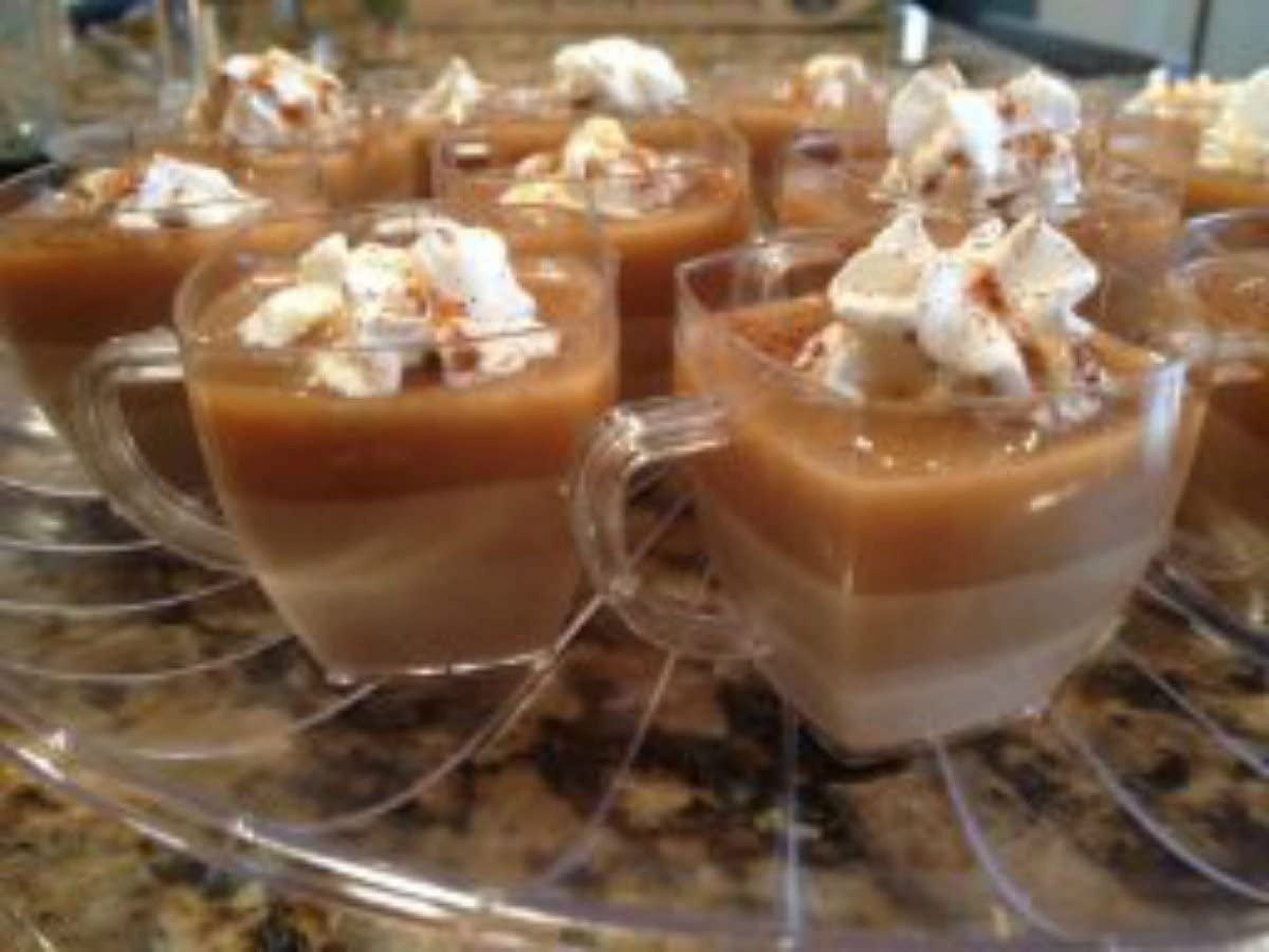 Square 2 Oz Mini Coffee Espresso Cappuccino Mugs 24 Ct Small Dessert Shot Glasses Party Wedding Cups Disposable Plastic Mug (White)