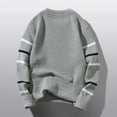 thumbnail image 4 of Mens Sweater - Autumn Winter Wool Round Neck Pullover Sweater Jacket, Color - Matching All - Match Design, Warm Bottoming Shirt, Breathable Wool Blend, Stylish Men's Clothing, 4 of 5