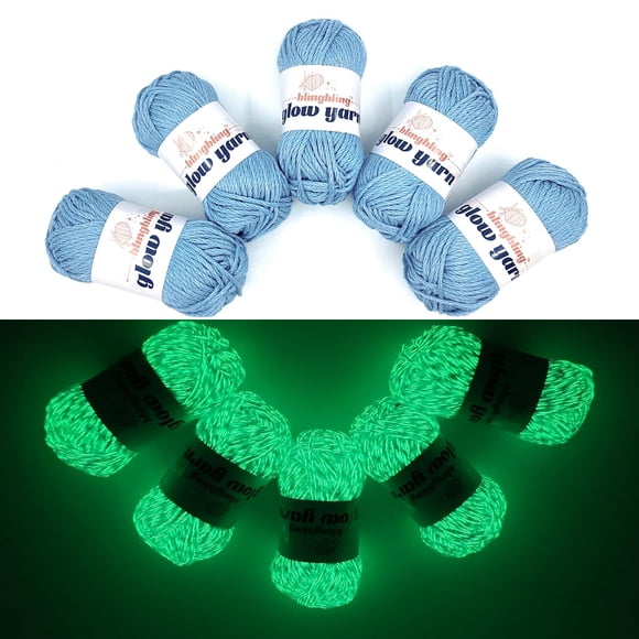 Hilo Bulingbuling que brilla en la oscuridad, paquete de 5, 260 g, 273 yardas