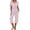 Pink, variant on Floral Print Sets for Women Short Sleeve Lounge Sets Front Pleated Shirt and Plus Size Capris Womens Pajamas Sets