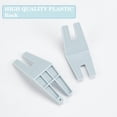 thumbnail image 4 of 2Pcs 2 Sizes Sewing Button Plate Seam Jumper Sew Tool Plastic Jumping Presser Foot Clearance Plate Flush for Brother Industrial Home Universal Sewing Machine Supplies Blue, 4 of 5