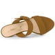 thumbnail image 4 of Sandalias Dedo Del Pie Abierto Allegra K Tacones de aguja Hebilla para Mujeres Marrón 39, 4 of 6