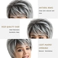 thumbnail image 2 of Perruque de Mode Perruque Courte Cheveux Humains Synthétiques Perruque Ps Bonnet Perruque, Perruque pour Femmes, 2 of 5