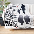 thumbnail image 2 of LHSHID lpmisake Gifts for Son from Dad to My Son Blanket Happy Birthday Gifts for Son Best Graduation Christmas Ideas for Son Super Soft Fleece Throw Blankets Presents for Him Boys 60" x 50", 2 of 7