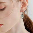 thumbnail image 6 of Alloy Filigree Teardrop Earrings for Women Elegant Dangle Jewelry Lightweight Wear, 6 of 9