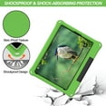 thumbnail image 5 of TECH CIRCLE Case for Apple (10.2-inch) iPad (9th/8th/7th Generation) (2021/2020/2019) - Lightweight Plastic Kickstand Case Portable Handle Protective Cover for Kids (Green), 5 of 6