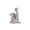 #0309-Gray-C, variant on Cheapark 96、Animal Resin Statue Human and Dog Tabletop Sculpture Art Craft for Office Living Room Rustic Home Ornament Display