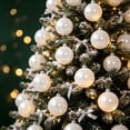 thumbnail image 6 of 24Pcs White Christmas Ball Ornaments, Shatterproof Clear & Glitter Gold Xmas Baubles, Christmas Tree Hanging Decorations for Wedding Holiday Party Home Decor, 6 of 6