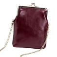 thumbnail image 1 of Bolso cruzado para mujer, bolso de hombro, bolso para teléfono, bolsillo, cartera corta, monedero para tarjetas de crédito, para compras en la calle, Rojo, 1 of 8