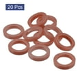thumbnail image 3 of Uxcell 24mm Silicone Identifier Coding Tags Sleeve Key Cap Rings Cover, Brown 20 Pack, 3 of 6