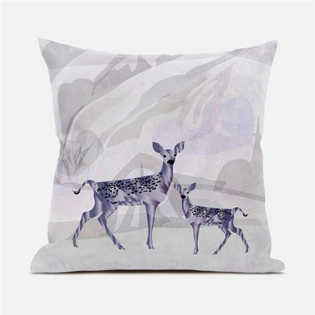 

Amrita Sen Designs CAPL731FSDS-ZP-16x16 16 x 16 in. Curious Deer Suede Zippered Pillow with Insert - Multi Color