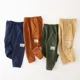 thumbnail image 2 of Kids Cargo Pants Solid Color Children Casual Trousers with Multi Pockets Elastic Waist Boys Cargo Pant Streetwear Spring Autumn, 2 of 6