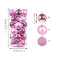 thumbnail image 3 of Ball Ornament Glossy Finish Decorative Sphere Multi‑Surface Style for Christmas Tree Holiday Decoration, 3 of 7