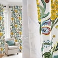 thumbnail image 2 of Jainmy Boho Floral Patterned Curtains for Living Room Bedroom Thermal Insulated Room Darkening Window Treatments,Mustard Yellow,52Wx63L,2 Panels, 2 of 10