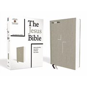 The Jesus Bible, NIV Edition, Cloth Over Board, Gray Linen, Comfort Print, (Hardcover)