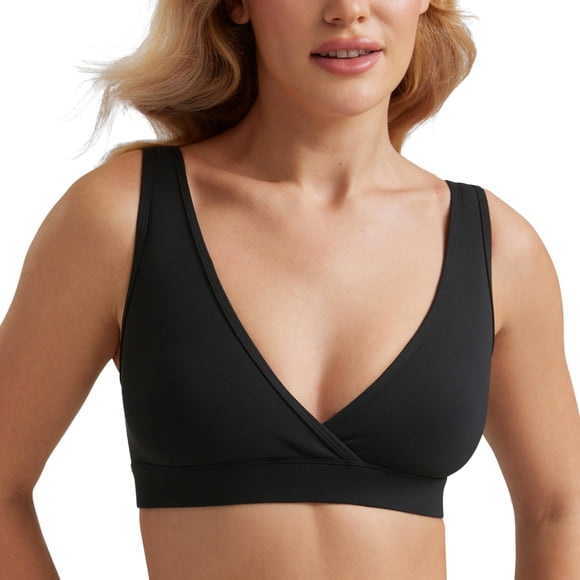 Sostén CRZ YOGA Butterluxe sin Aros para Lactancia y Maternidad Negro Talla L