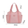 thumbnail image 2 of Bolsos para compras Bolsos de hombro de gran capacidad Bolsos casuales simples Bolso de mano Multi bolsillos Bolso liviano Bolso de hombro para mujeres y hombres, 2 of 6