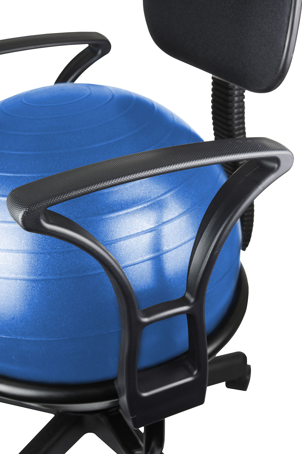 blue ball chair