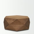 thumbnail image 5 of Arreto Hexagonal Hinged Solid Wood Top and Base Coffee Table, 5 of 6