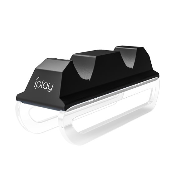 PS5 Controller Dual Charging Dock, Sled Design Fast Charger Station Contact Charging Cradle for PS5 Gamepad
